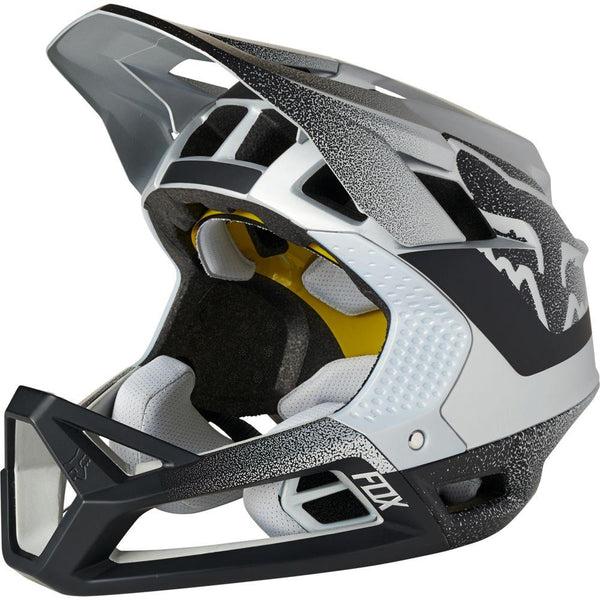 Fox Proframe Vapor CE Full Face Schutz Helm silver black Größe L