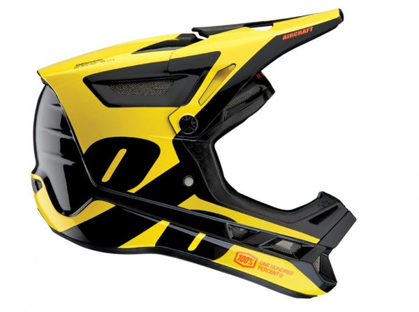 100% Aircraft composite helmet, LTD Neon Yellow, XS