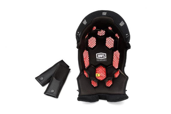 100% Aircraft comfort liner kit - 14mm XS, black