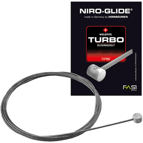 Niro-Glide Bremsinnenzug-Edelstahl mit Quernippel 3000mm Ø1,5mm einzelverpackt