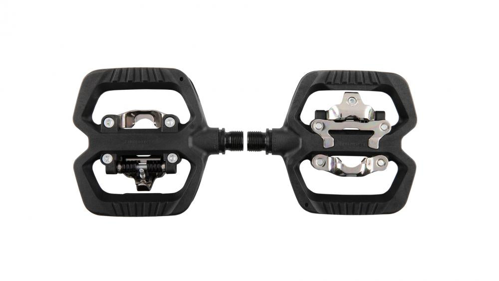 Look Geo Trekking Hybrid Pedale schwarz / SPD-kompatibel - 1 Seite Klick, 1 Plattformseite, Composite Körper, Achse Chromoly+