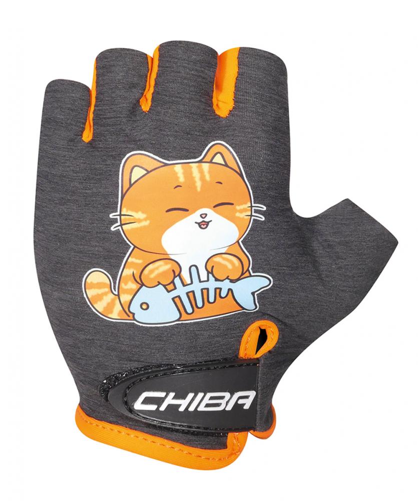 CHIBA Cool Kids - Kinder-Radhandschuhe XS Cat, leichter Grip-Handschuh