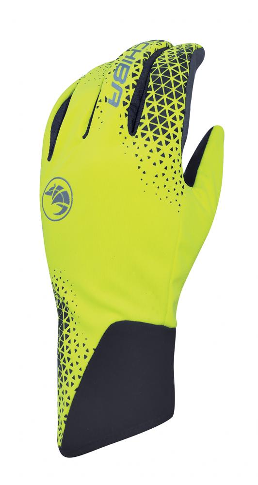 Chiba BioXCell Light Winter - Größe XXL, Softshell, Gelpolster, Silikongriff, Touchscreen-kompatibel, reflektierend, Fleece, lange Stulpe, waschbar