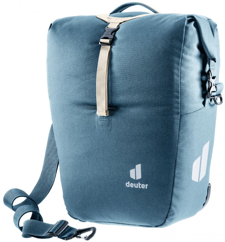 Deuter Valbona 20+5 Gepäckträgertasche 25 Liter atlantic - Roll-Top Ge ...