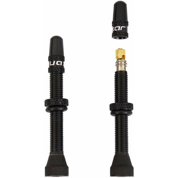 Fasi Tubeless Ventil 45mm Quaxar Aluminium Paar schwarz