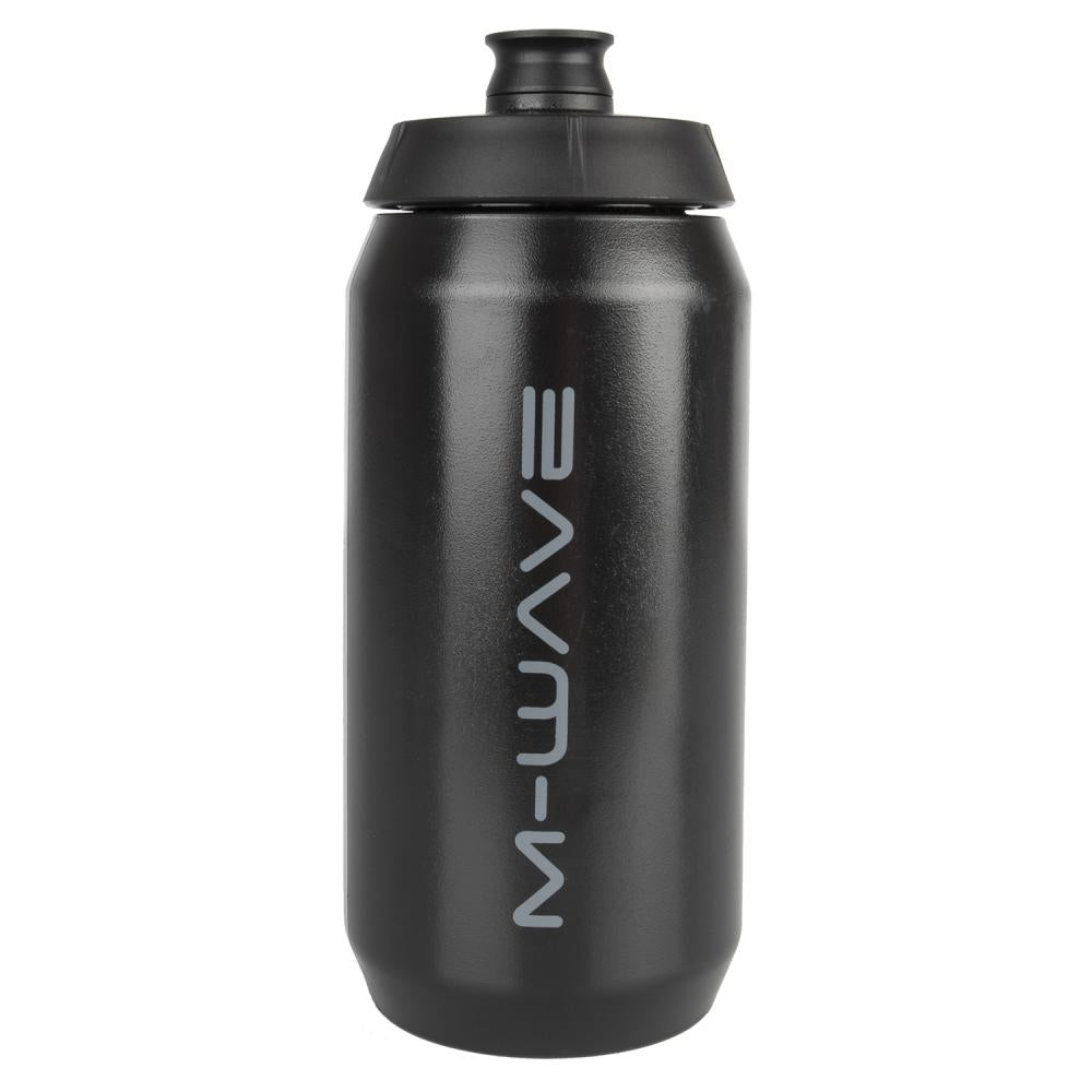 M-Wave 550 ml Bidon mit Indicator - Fahrrad Trinkflasche aus Kunststoff mit Flüssigkeitsskala, große Flow-Beißkappe und Bike-Zubehör
