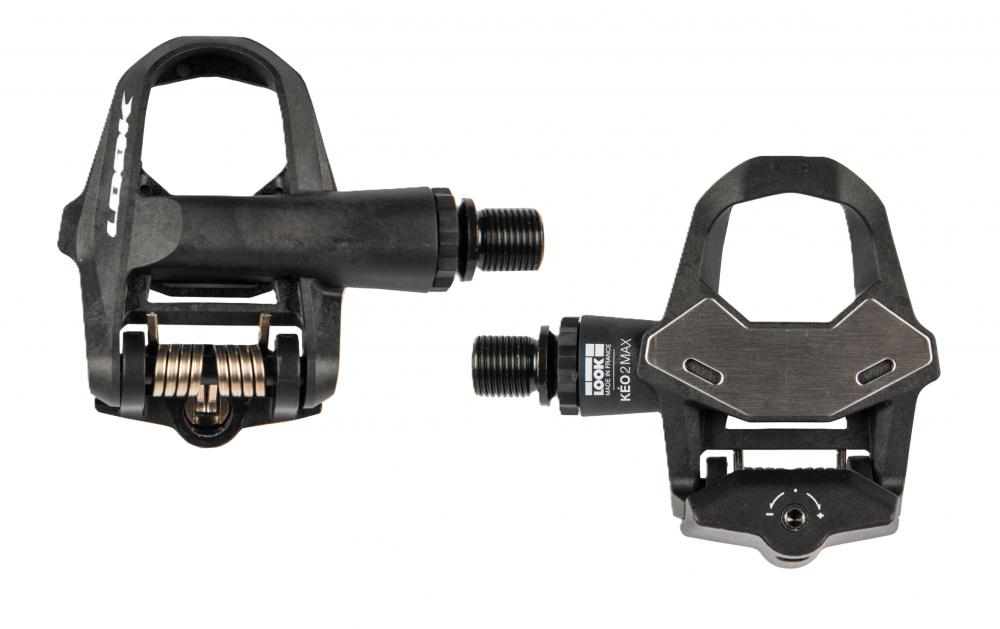 LOOK Kéo 2 Max Rennrad Klickpedal schwarz - 500 mm² Edelstahlfläche, Chromoly+ OversizeAchse, Verstellbare Auslösehärte 8-12 Nm