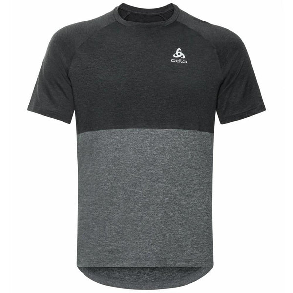 Odlo Men´s T-shirt crew neck s/s RIDE EASY black melange grey melange Größe M