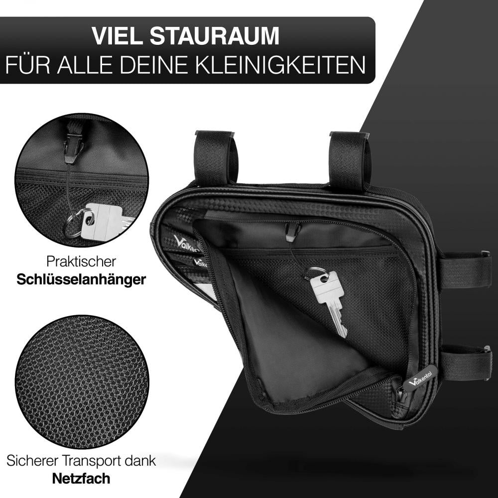 Valkental Rahmentasche Triangle Bag schwarz