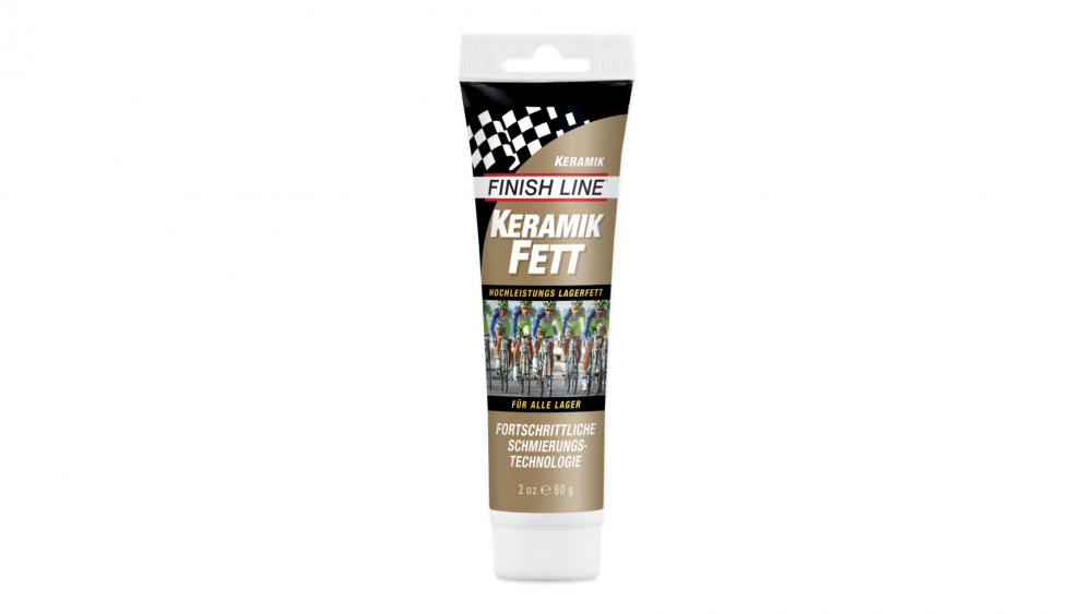 Finish Line Keramik Fett 60g Tube - Hochleistungs-Schmierfett für Lager, Naben, Tretlager und Steuersätze, wasserbeständig, reibungsarm, langlebiger Schutz