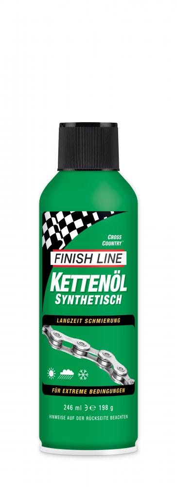 Finish Line Cross Country Kettenöl 246ml, synthetisch, extrem wasserabweisend, langanhaltende Schmierung, schützt vor Korrosion
