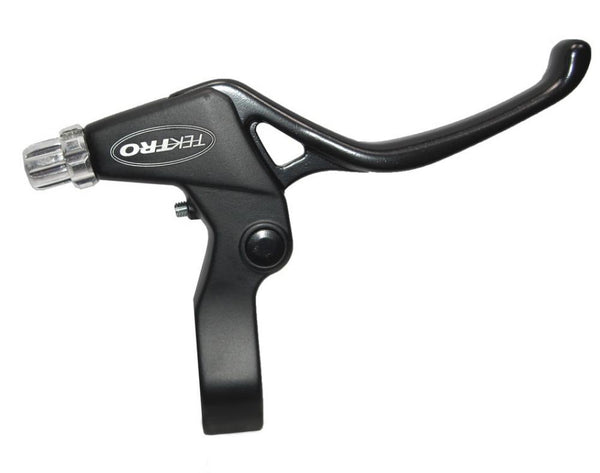 Tektro Bremshebel JL 325-A, schwarz, rechts, Aluminium, 2&#8209;Finger&#8209;Hebel, V&#8209;Brake/Cantilever, Lenker 22,2 mm, Griffweiteneinstellung