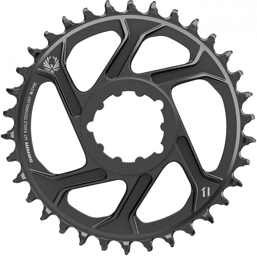SRAM Kettenblatt X-Sync 2 Eagle;34T, Direct Mount, Alu, grau;12-fach, 3mm Offset (Boost)