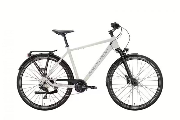 BRENNABOR Trekkingrad "T-60" Mod. 22, Diamant, 28", telegrey matt / strong cool grey matt, 3x8-Gang SHIMANO "Acera", 55cm