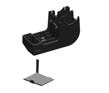 UEBLER Leuchtenarm rechts mit Deckel - Ersatzteil E1866 für Heckträger i21, i21-DC, i31, i31-DC, schwarz