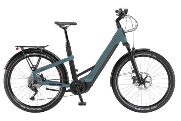 YAKUN X10 LOW STEP i750Wh 10-G Cues 24 Winora BCXK sharkblue matt Rh 55