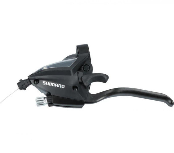 SHIMANO Schalt-/Bremshebel ST-EF500 3-fach Links Schwarz 4 Finger - Schalt-/Bremshebel für City Universal