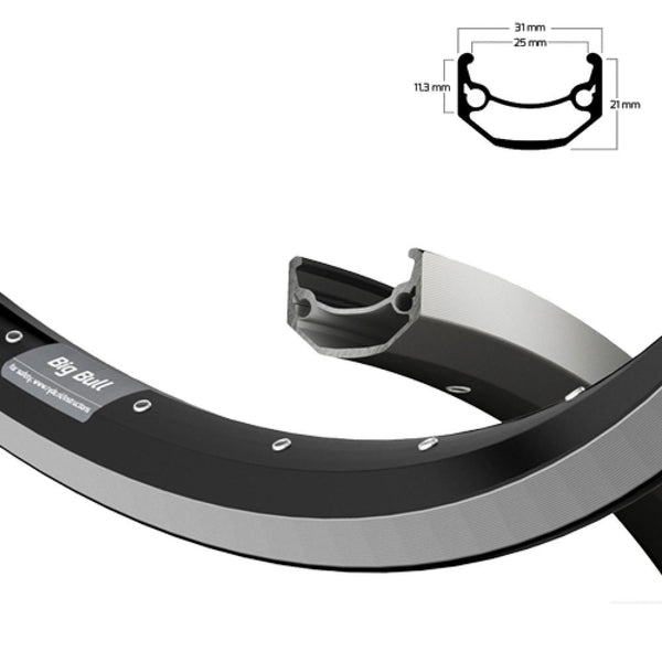 Ryde Felge BIG BULL 25-559 schwarz 32 Loch VL=6,5