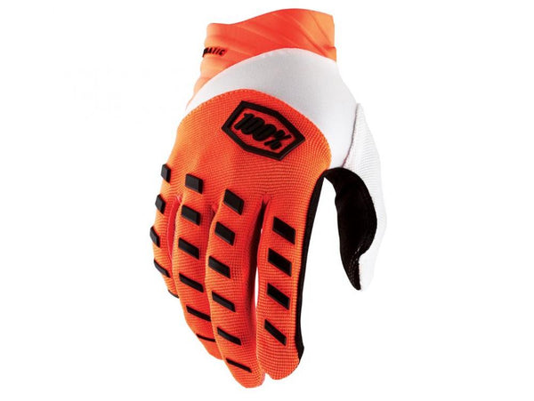 100% Airmatic Gloves fluo orange S