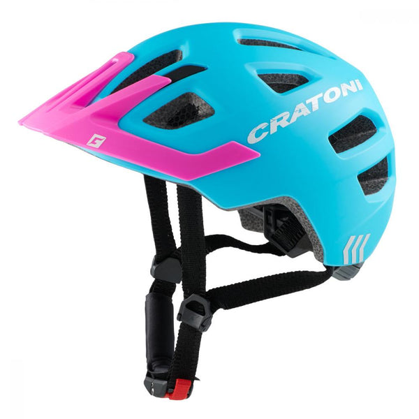 Cratoni Kinderhelm Maxster Pro Kid blau pink matt S/M 51 bis 56cm