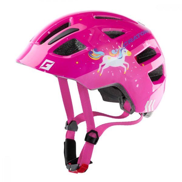 Cratoni Kinderhelm Maxster Kid Einhorn pink glanz S/M 51 bis 56cm