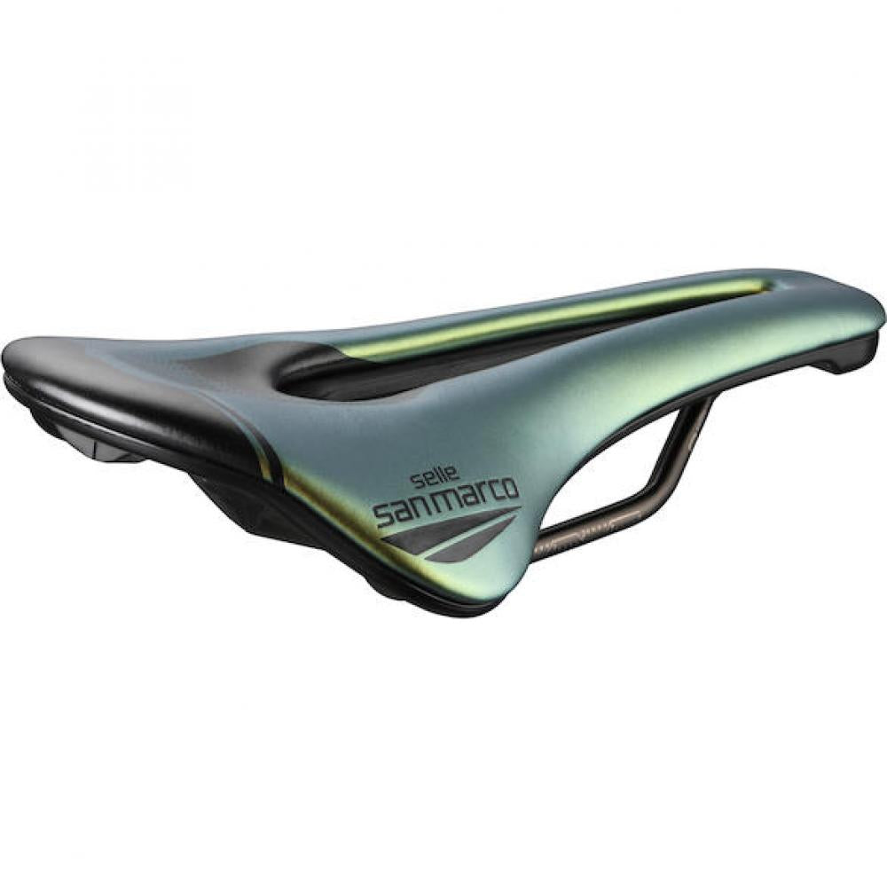 Selle San Marco Sattel Shortfit 2.0 Racing 155 x 255 mm Iridescent Gold - sportlicher Rennradsattel