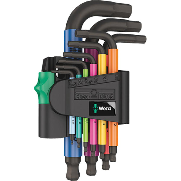 Wera 950/9 Hex-Plus Multicolour 2 Winkelschlüsselsatz metrisch 9-teilig