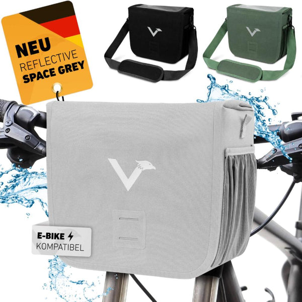 Valkental Lenkertasche Robuste Front Pack hellgrau