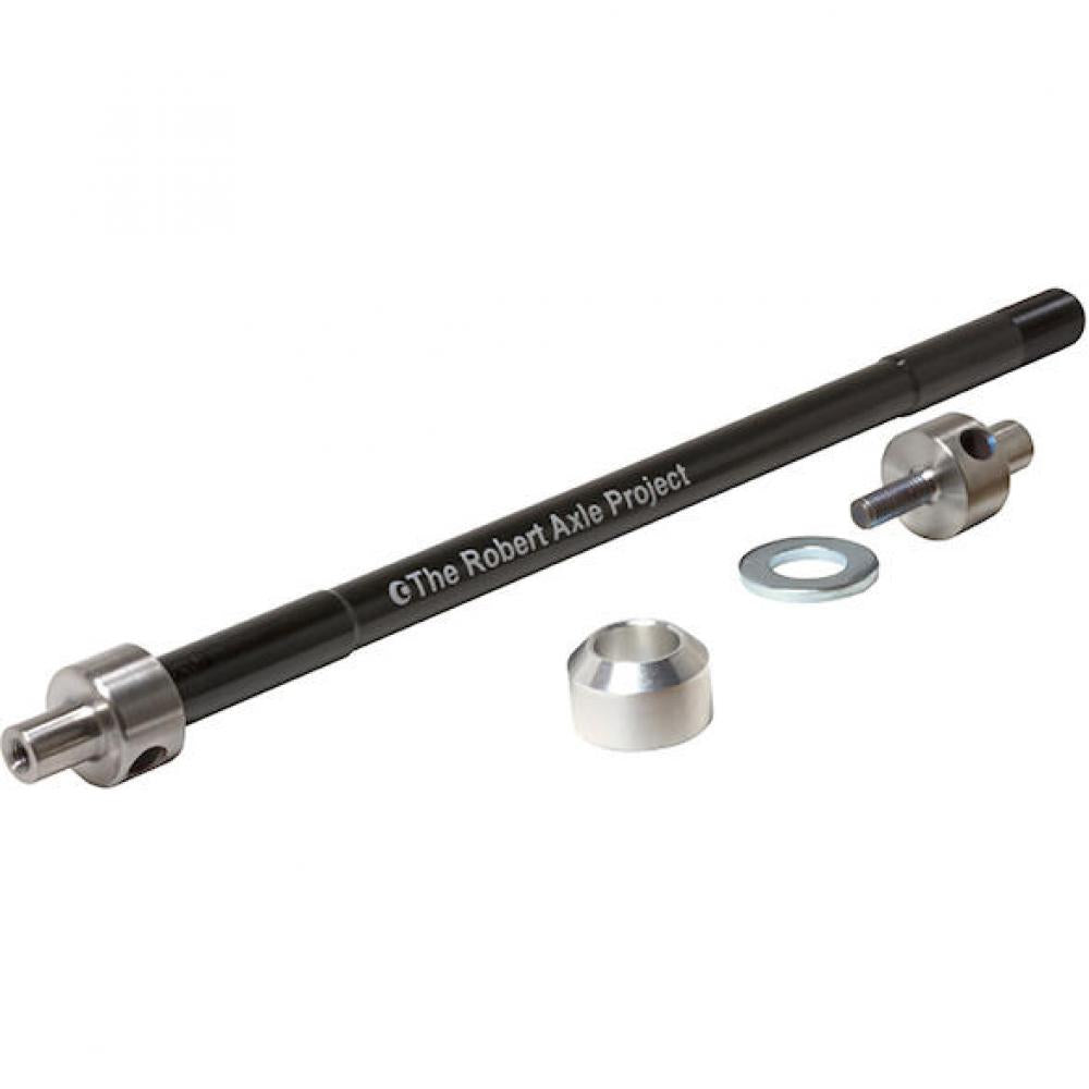 The Steckachse für BOB Anhänger M12 L Schwarz - stabile Befestigung für 12 mm Steckachsen