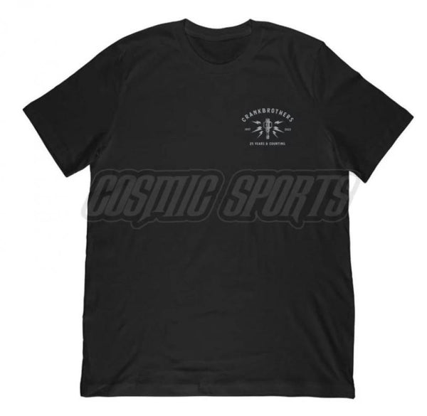 Crankbrothers T-Shirt 25th Anniversary Edition Herren Größe L schwarz-hellgrau