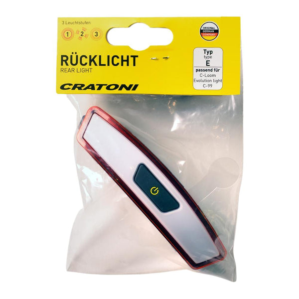 Cratoni Rücklicht für Commuter Evo C-Loom ab 2018  white UNI