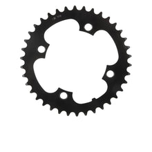 Samox E-Bike Kettenblatt 38 Zähne, 104 mm Lochkreis, kompatibel mit Bosch Gen1/3 und Brose, Stahl, schwarz, 4-Arm, langlebig, präzise