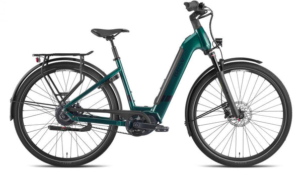 BESV CT 1.1 E-Citybike - Low Step 520 Rahmen metallic malachite M mit harmonischem Antrieb und komfortabler Ausstattung für moderne Stadtmobilität