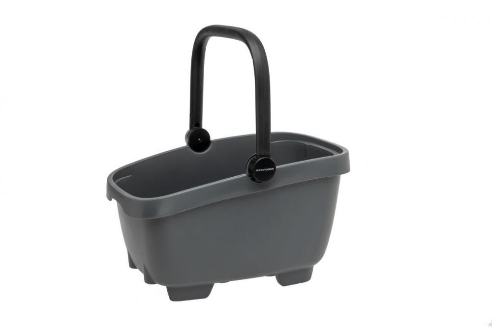 New Looxs Fahrradkorb Clipper MIK Grey Größe M Grey - praktischer Gepäckträgerkorb