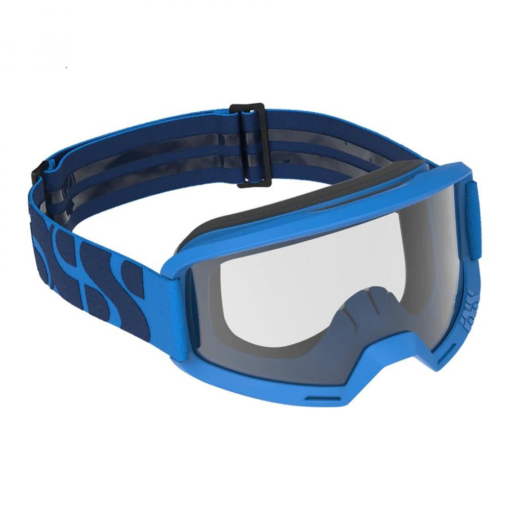 IXS Sports Division iXS Hack Goggle Clear Lens unis Racing Blue - maximale Sicht und Komfort