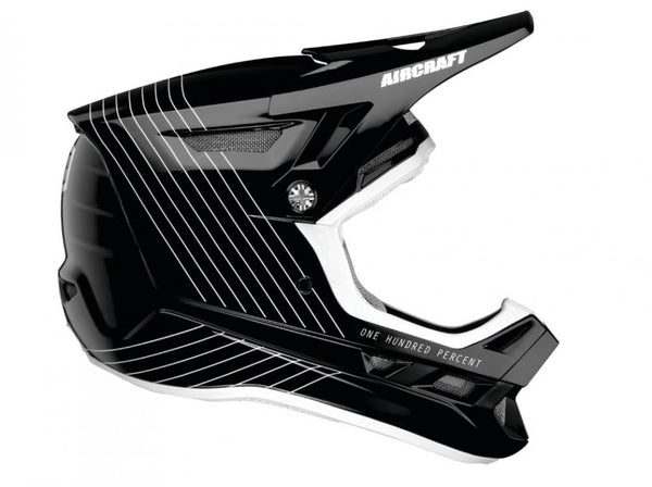 100% Aircraft composite helmet, Silo, XS