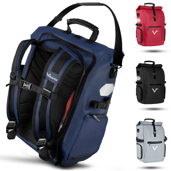 Valkental Rucksack ValkPro 3in1 Fahrradtasche blau