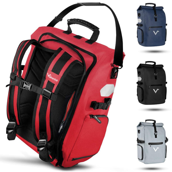 Valkental Rucksack ValkPro 3in1 Fahrradtasche rot