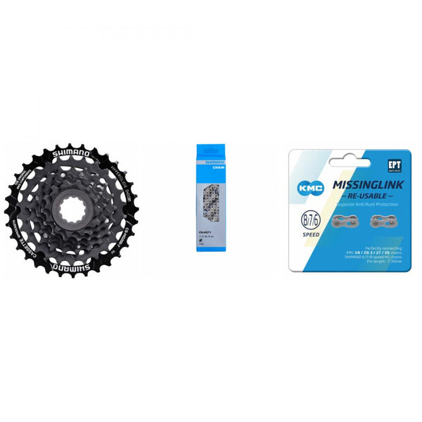 Shimano Antriebsset Kassette CS-HG200 7-fach 12-32 Zähne 3-teilig