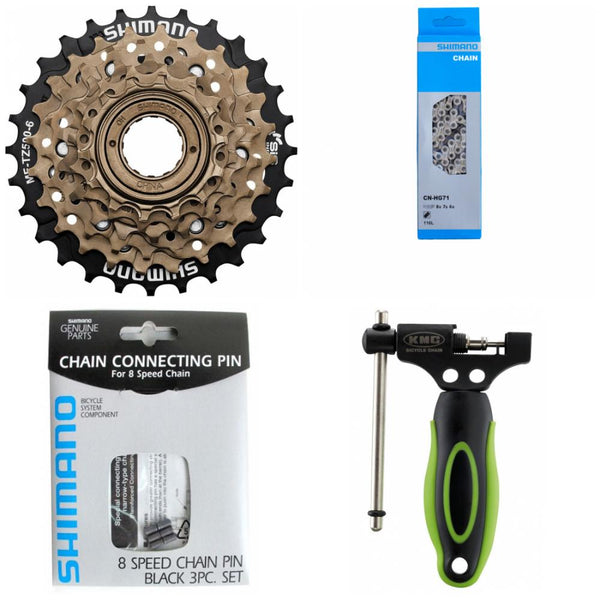 Shimano Antriebsset Freilauf-Schraubzahnkranz MFTZ500 6-fach - 4-teilig