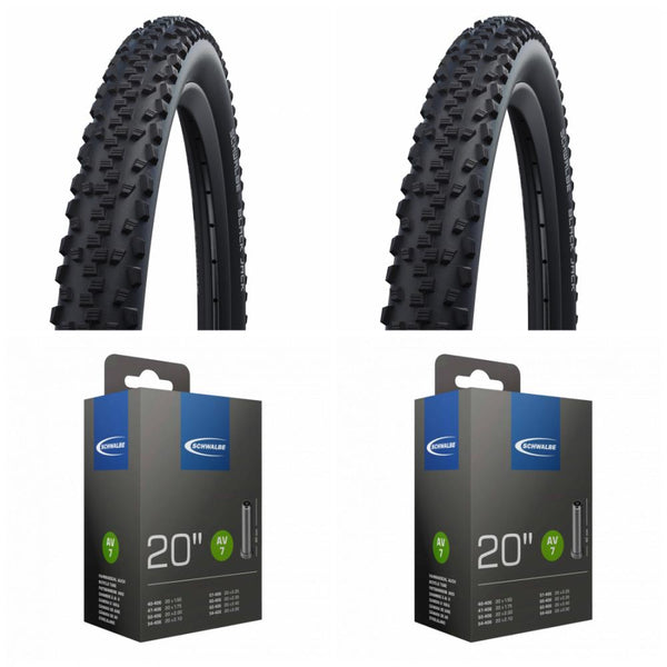 Reifenset Schwalbe Black Jack 20 Zoll + Schlauch