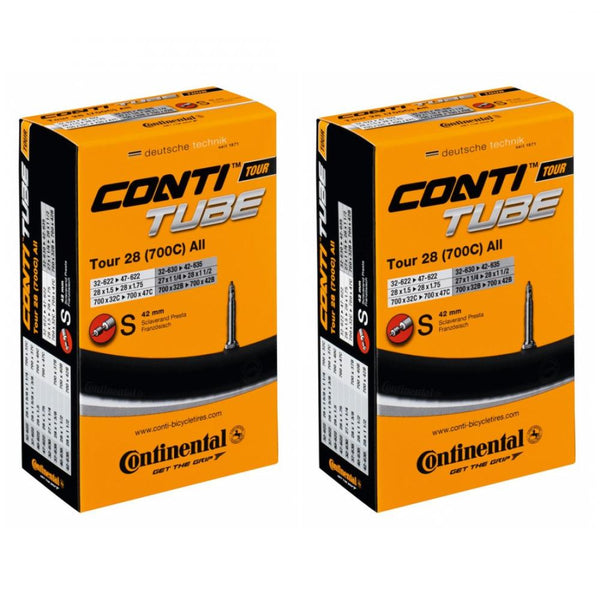 Continental 2x Schlauch Conti Tour 28 all 27/28x1 1/4-1.75 Zoll