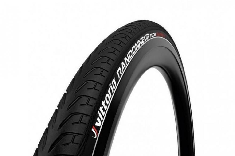 Vittoria Randonneur Tech 28x1,1 Zoll (28-622) rigid Full Black reflektierend G2.0 28 - pannensicherer City-/Touring-Reifen