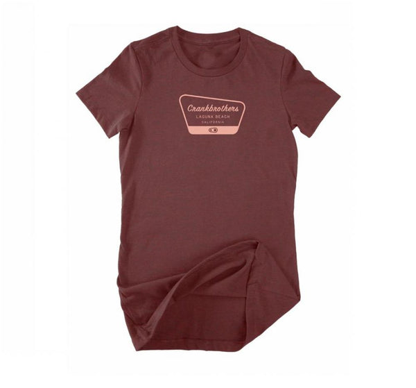 Crankbrothers T-Shirt Camp Damen Größe S rotbraun
