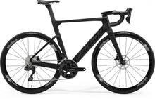 Merida REACTO 5000 Silk Black Glossy Dark Silver Carbon Rennrad Größe S, Shimano 105 Di2 12-Gang, hydraulische Scheibenbremse