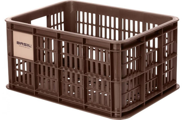 BASIL TRANSPORTKORB CRATE S KUNST 17,5L BROWN 95%RC