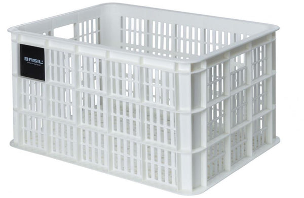 Basil Transportkorb Crate L Kunst 40L White 95%RECY