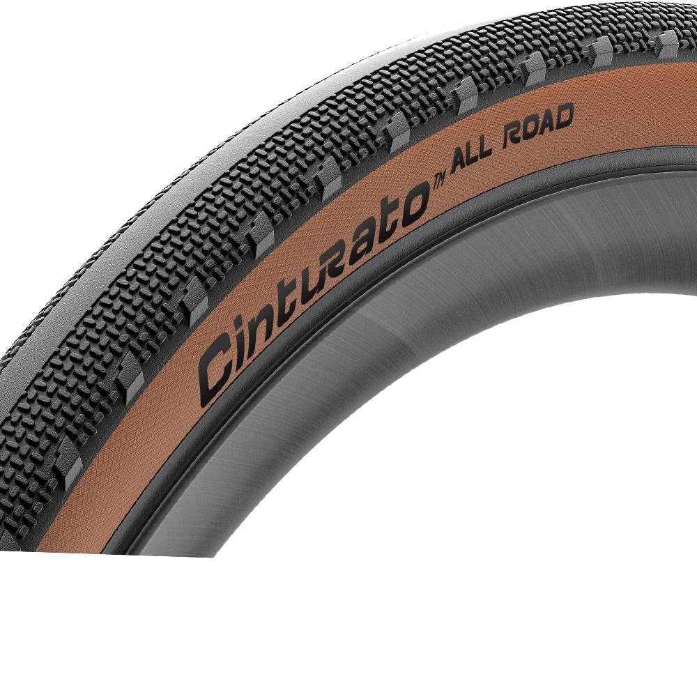 Pirelli Reifen Cinturato All Road Classic 28x1,375" 35-622, schwarz/braun, TLR, faltbar, vielseitiger Gravelreifen für Straße und Schotter
