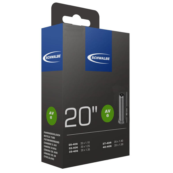 Schwalbe Schlauch AV6 20x1.10-1.50" (28-40/406) 20 Zoll AV 40mm