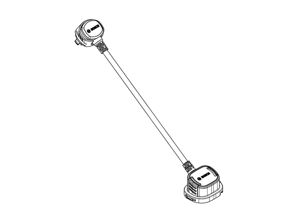 Bosch PowerMore Kabel, Kabelführung abgewandt von Akkuhalter 150 mm - sichere Stromverbindung